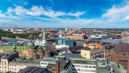 Kaupunkinäkymä Helsingistä